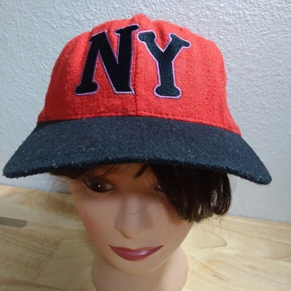 Vintage New York Black Yankees Negro League Baseball Museum Wool Snap Back Hat - Picture 1 of 11